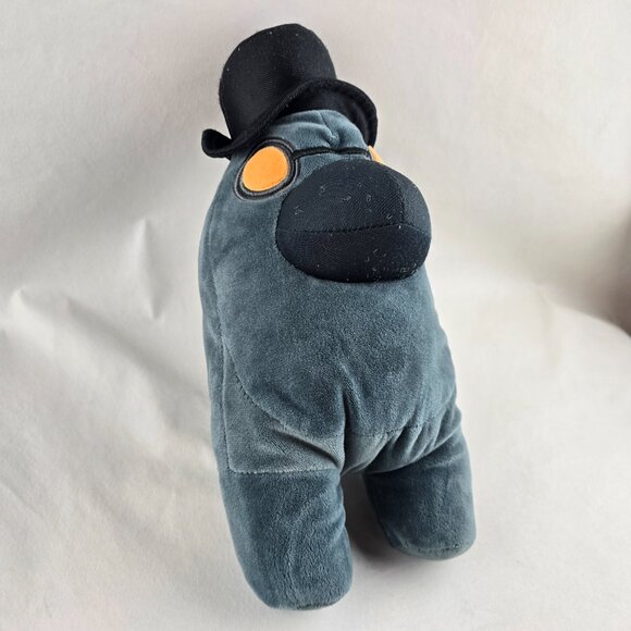 Among Us Plush Gray Crewmate Top Hat Edition Soft Stuffed Toy Gamer Gift - Picture 2 of 7